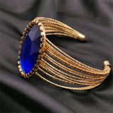 Bohemia Gem Cuffs Bracelet Charm Vintage Jewelry for Women