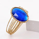 Bohemia Gem Cuffs Bracelet Charm Vintage Jewelry for Women