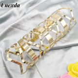 Geometric Cutout Long Gothic Bangle for Women