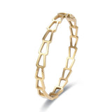 Minimalist Bamboo Bracelet Stainless Steel Bangle Women's Party Gift