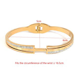 Top Selling Roman numeral Bangles Stainless Steel Chain Bracelets