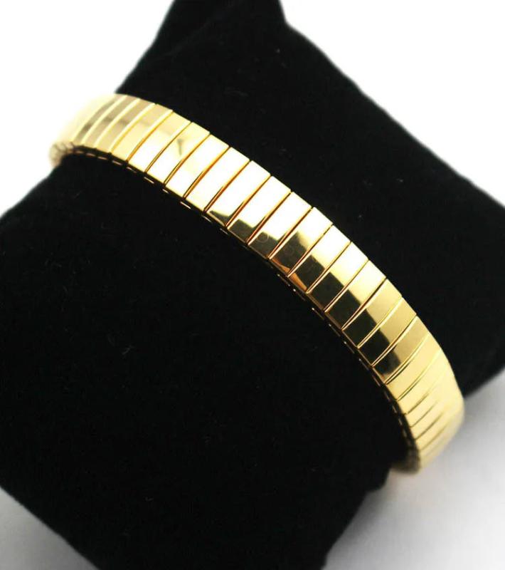 Stainless Steel Elastic Bracelet Silver