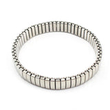 Stainless Steel Elastic Bracelet Silver