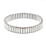 Stainless Steel Elastic Bracelet Silver