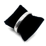 Stainless Steel Elastic Bracelet Silver