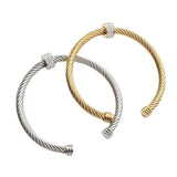 Stackable Bangle Wedding Cubic Zircon Open Bangles Dubai Bracelet