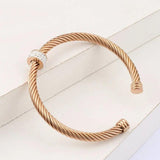 Stackable Bangle Wedding Cubic Zircon Open Bangles Dubai Bracelet