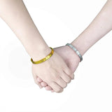 Roman Numeral Stainless Steel Bangle Couple Bracelet