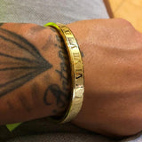 Roman Numeral Stainless Steel Bangle Couple Bracelet