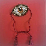 Vintage Tassel Evil Eye Bracelet Ethnic Crystal Embroidery Adjustable
