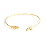 Leaf Crystal Hexagonal Star Multilayer Open Retro Bracelet Set Women Jewelry