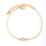 Leaf Crystal Hexagonal Star Multilayer Open Retro Bracelet Set Women Jewelry