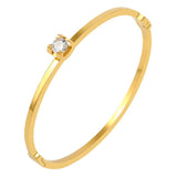 Crystal Stone Bangles Bracelets Wedding Jewelry