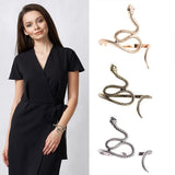 Classic Snake Bracelet Animal Cuff Women's Snake Bracelet Curved Chunky