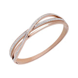 Zirconia Stainless Steel Bracelet for Women Bangle
