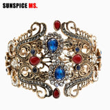 SUNSPICE-MS Women Bangles Cuff Bracelets - Antique Resin Wedding Jewelry