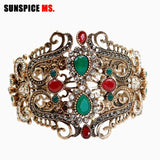 SUNSPICE-MS Women Bangles Cuff Bracelets - Antique Resin Wedding Jewelry