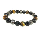 Tiger Eye & Hematite Bracelet Magnetic Therapy for Arthritis Pain Relief