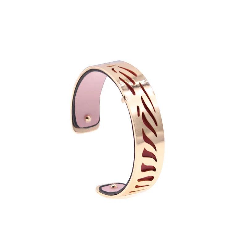 15MM Hollow Out Reversible Bracelet Femme Bijoux