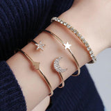 Skysuk Bangles Silver Rhinestone Bangle Jewelry For Women