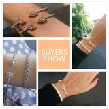 Micro Pave Zirconia Crystal Cuff Bracelet Bangle for Women BP2009