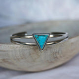 Vintage Green Stone Cuff Bracelet - Bohemian Summer Jewelry