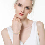 Crystal Jewelry Stainless Steel Cuff Bangles For Women