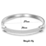 Crystal Jewelry Stainless Steel Cuff Bangles For Women