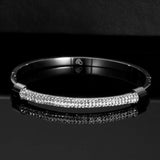 Crystal Jewelry Stainless Steel Cuff Bangles For Women