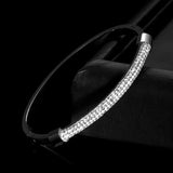 Crystal Jewelry Stainless Steel Cuff Bangles For Women