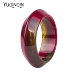Vintage Acrylic Cuff Bracelets Bangle Resin Wide Charm Bracelet Jewelry