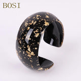 Bohemian ZA Leopard Print Resin Bracelets Colorful Bangles for Women
