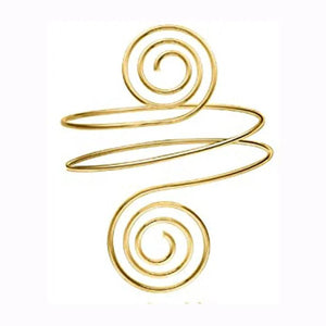 Boho Coil Arm Band Cuff Armlet for Women