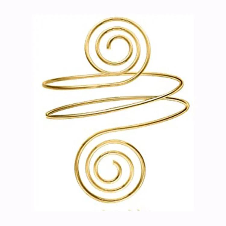 Boho Coil Arm Band Cuff Armlet for Women
