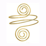 Boho Coil Arm Band Cuff Armlet for Women