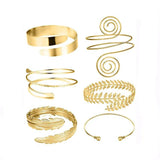 Boho Coil Arm Band Cuff Armlet for Women