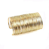 Boho Coil Arm Band Cuff Armlet for Women