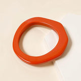 Colorful Acrylic Bangles for Women Geometric Round Bracelets