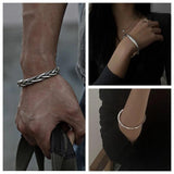 Vintage Open Cuff Bangle Bracelet Punk Jewelry Couple Gift