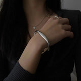 Vintage Open Cuff Bangle Bracelet Punk Jewelry Couple Gift