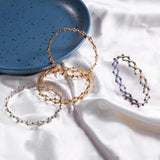 Magic Retractable Ring Bracelet Twist Folding Ring Rhinestone Bracelet