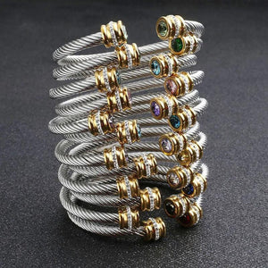 Stainless Steel Interweaving Bracelet SZ-QCH-004