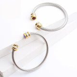 Stainless Steel Interweaving Bracelet SZ-QCH-004