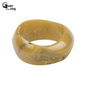 Vintage Resin Cuff Charms Bracelet Bangles For Women Girls