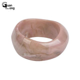 Vintage Resin Cuff Charms Bracelet Bangles For Women Girls