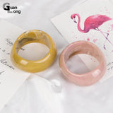 Vintage Resin Cuff Charms Bracelet Bangles For Women Girls