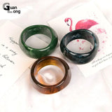 Vintage Resin Cuff Charms Bracelet Bangles For Women Girls