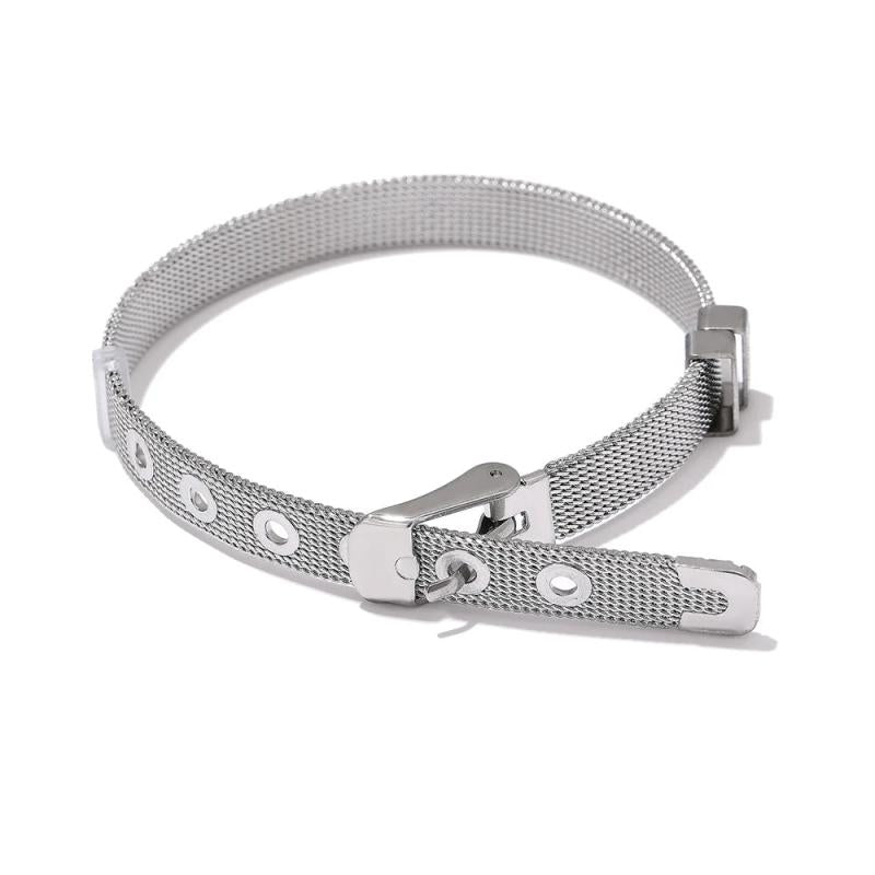 Stainless Steel Bangle Bracelet for Women 18K Jewelry Gift