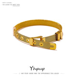 Stainless Steel Bangle Bracelet for Women 18K Jewelry Gift