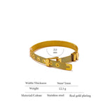 Stainless Steel Bangle Bracelet for Women 18K Jewelry Gift